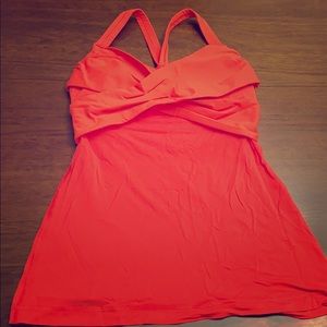 Orange Lululemon tank top